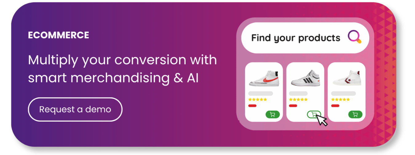 Banner about smart merchandising and artificial intelligence by Orisha Commerce.
