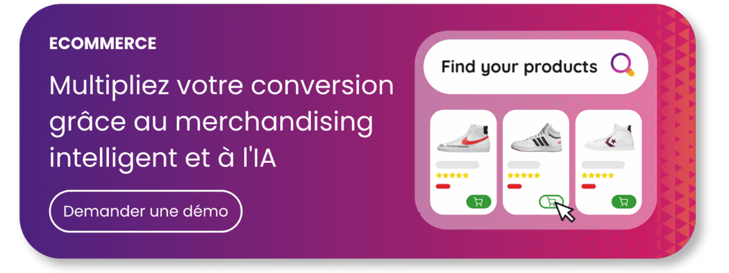 Bannière sur le merchandising intelligent et l'intelligence artificielle d'Orisha Commerce.