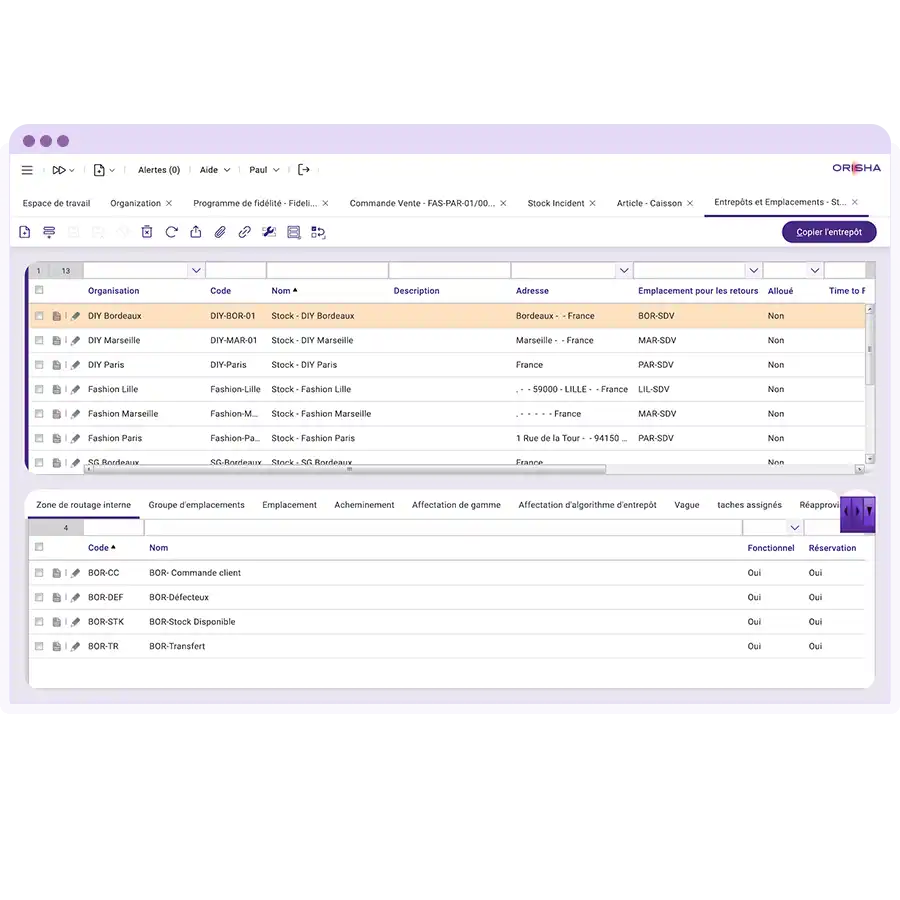 Configuring a warehouse at the backoffice with Openbravo WMS