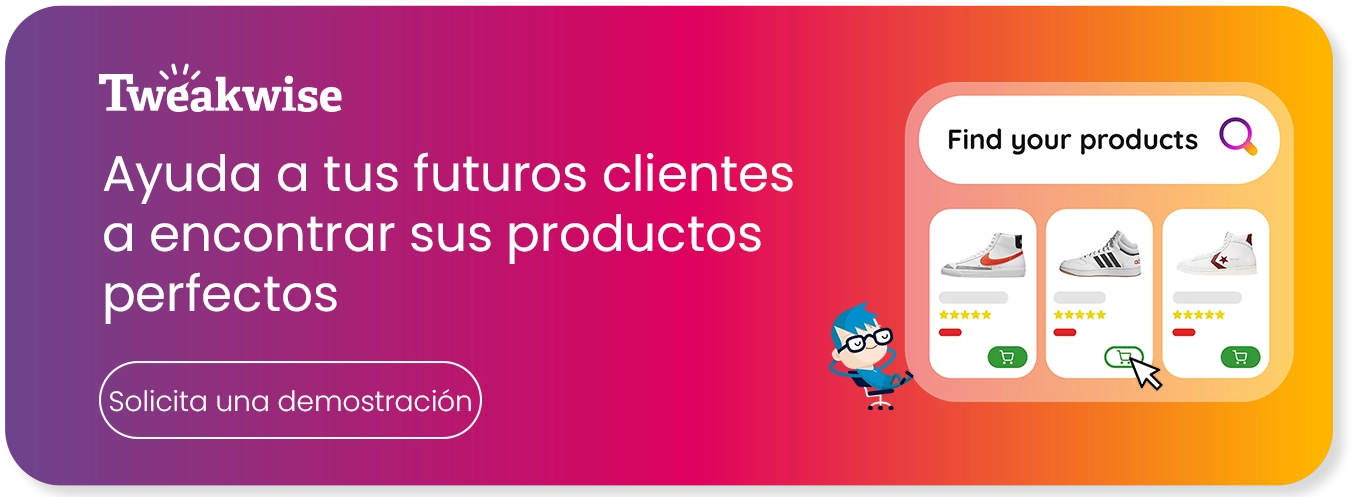 Ayuda a los visitantes a encontrar sus productos perfectos con Tweakwise